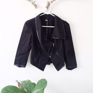 Free People cropped moto jacket